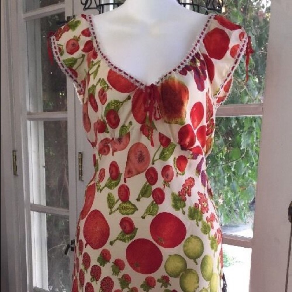 Betsey Johnson fruit dress vintage